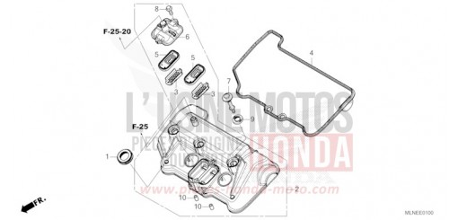 CYLINDER HEAD COVER CRF1100A3S de 2025